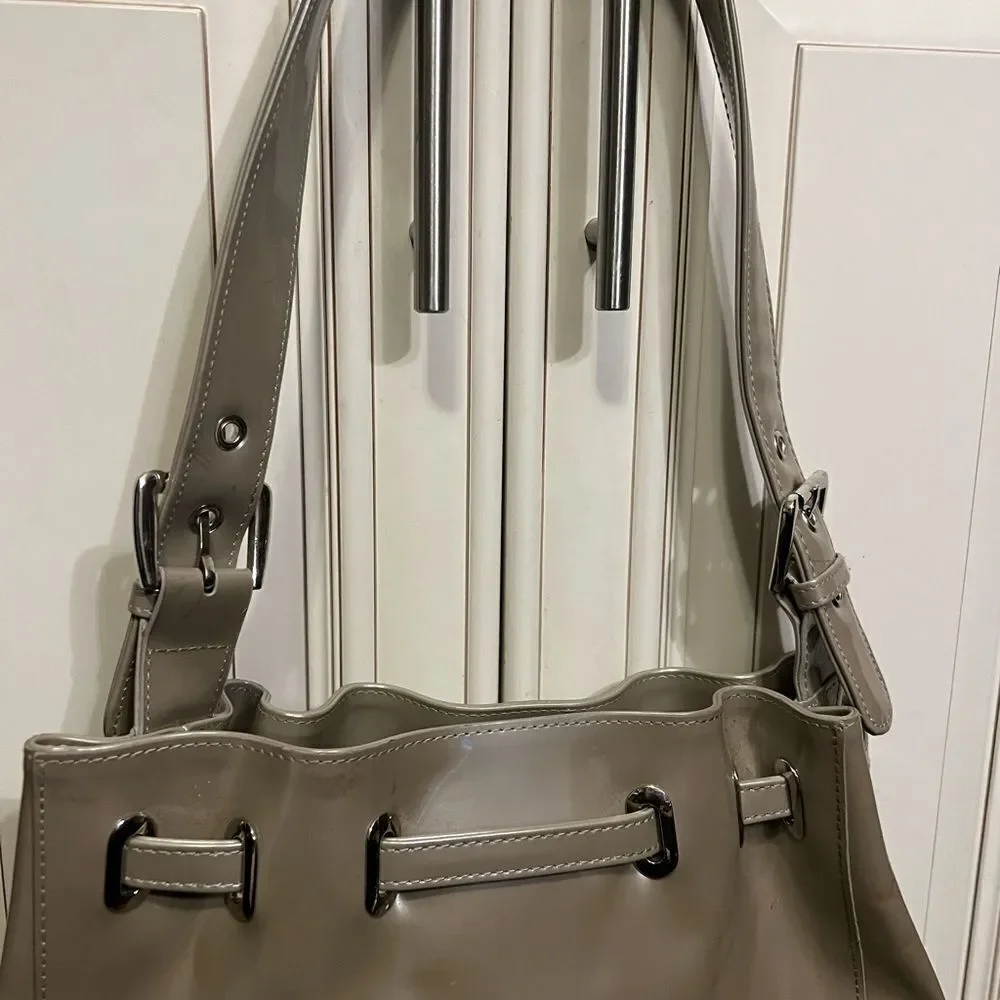 Beijo Shoulder Bag Black Patent Leather